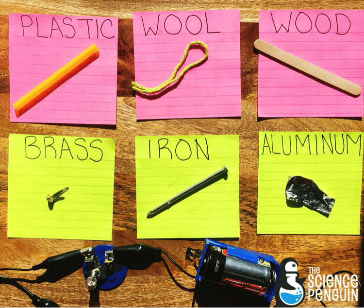 Electrical conductors and insulators-- collaborative anchor chart