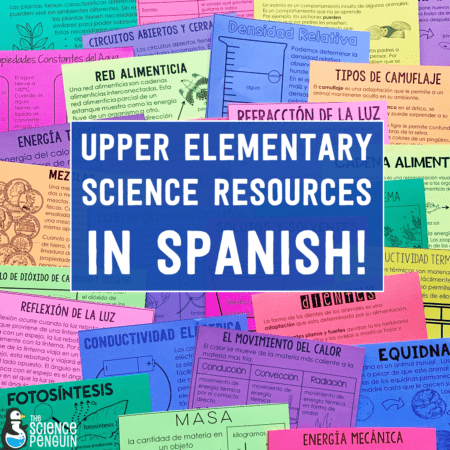 Science activities in Spanish