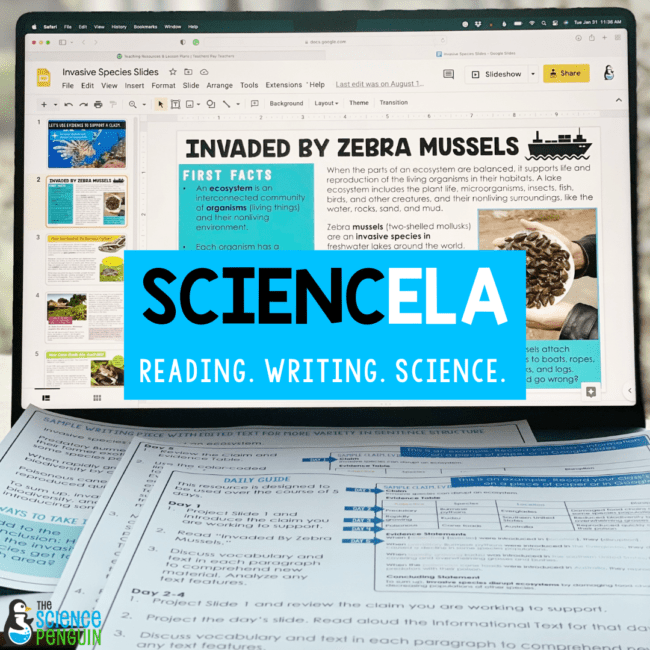 SciencELA for 4th Grade and 5th Grade CER