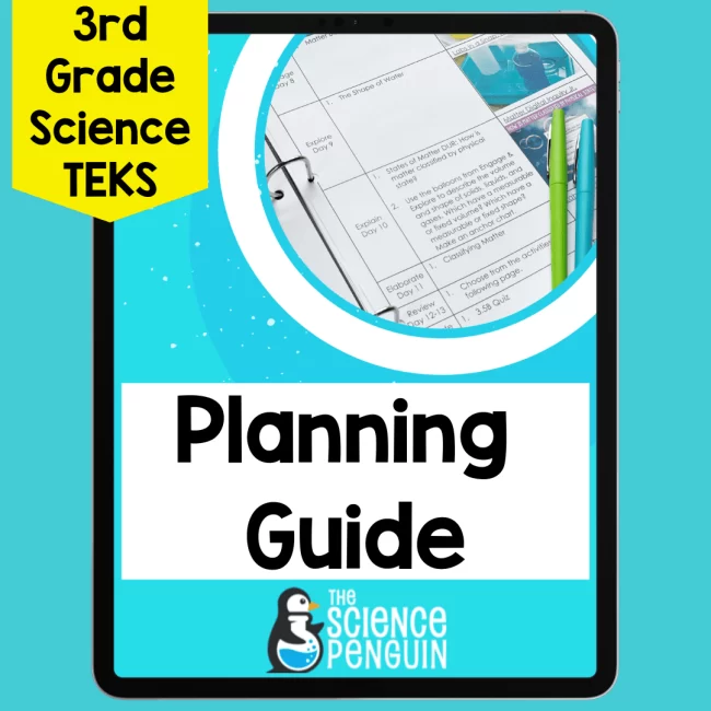 3rd Grade Science TEKS Plans
